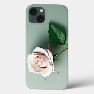 Case-Mate iPhone Case Élégant Botanique de Rose blanche