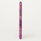Coques Case-Mate iPhone Élégant bouquet rose et violet rose (Dos/Droite)