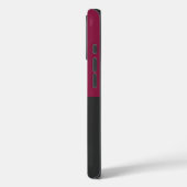 Coques Case-Mate iPhone Elegant Burgundy and Black Monogram (Verso / Gauche)