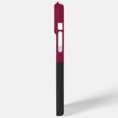 Coques Case-Mate iPhone Elegant Burgundy and Black Monogram (Verso / Gauche)