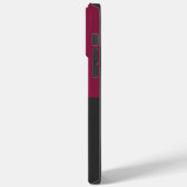Coques Case-Mate iPhone Elegant Burgundy and Black Monogram (Verso / Gauche)