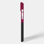 Coques Case-Mate iPhone Elegant Burgundy and Black Monogram (Verso / Gauche)