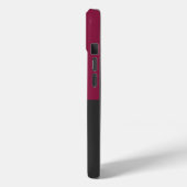 Coques Case-Mate iPhone Elegant Burgundy and Black Monogram (Verso / Gauche)