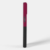 Coques Case-Mate iPhone Elegant Burgundy and Black Monogram (Verso / Droite)