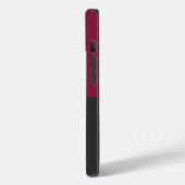 Coques Case-Mate iPhone Elegant Burgundy and Black Monogram (Verso / Gauche)