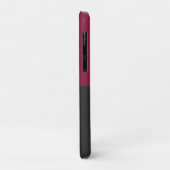 Coques Case-Mate iPhone Elegant Burgundy and Black Monogram (Dos/Gauche)