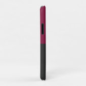 Coques Case-Mate iPhone Elegant Burgundy and Black Monogram (Dos/Droite)