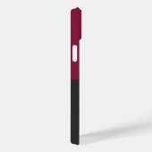 Coques Case-Mate iPhone Elegant Burgundy and Black Monogram (Verso / Droite)