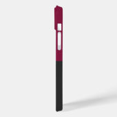Coques Case-Mate iPhone Elegant Burgundy and Black Monogram (Verso / Gauche)