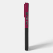 Coques Case-Mate iPhone Elegant Burgundy and Black Monogram (Verso / Gauche)