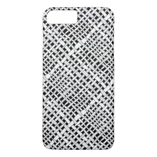 Coques Pour iPhone Élégant Burlap argenté tissé rustique