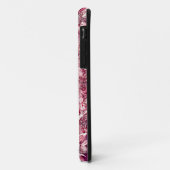 Coques Case-Mate iPhone Elégant cadre rose floral (Dos/Gauche)