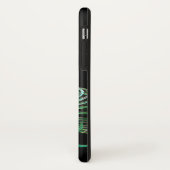 COQUES Case-Mate iPhone ÉLÉGANT CAPILLON EN VERT, MONOGRAMME DE JADE (Dos/Gauche)