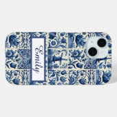 Coques Case-Mate iPhone Elégant Carreaux Delft Personnalisé (Verso (horizontal))