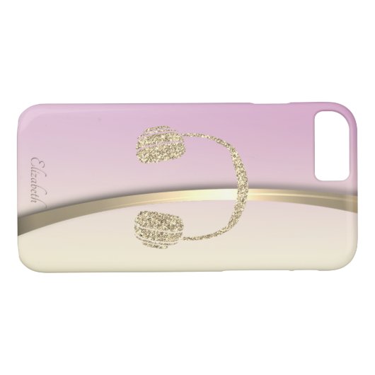 Coques Case-Mate iPhone Élégant casque de Parties scintillant classique -  (Dos (Horizontal))