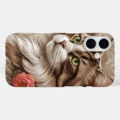 Coques Case-Mate iPhone Elegant Cat  (Verso (horizontal))