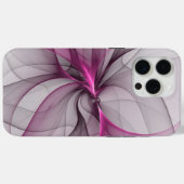 Coques Case-Mate iPhone Elégant Chaos Moderne Abstrait rose Fractal Art (Verso (horizontal))