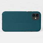 Coques Case-Mate iPhone Élégant chic bleu foncé Turquoise (Dos (Horizontal))