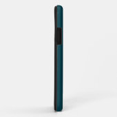 Coques Case-Mate iPhone Élégant chic bleu foncé Turquoise (Dos/Droite)