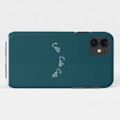 Coques Case-Mate iPhone Élégant Chic Bleu Sarcelle (Dos (Horizontal))