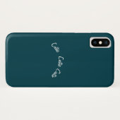 Coques Case-Mate iPhone Elégant Chic Blue Turquoise (Dos (Horizontal))