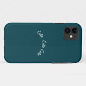 Coques Case-Mate iPhone Elégant Chic Blue Turquoise (Dos (Horizontal))