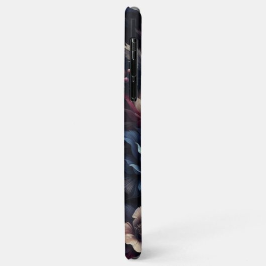 Coques Case-Mate iPhone Elégant Chic Dahlias Art Art Belle Peinture Botani (Dos/Gauche)