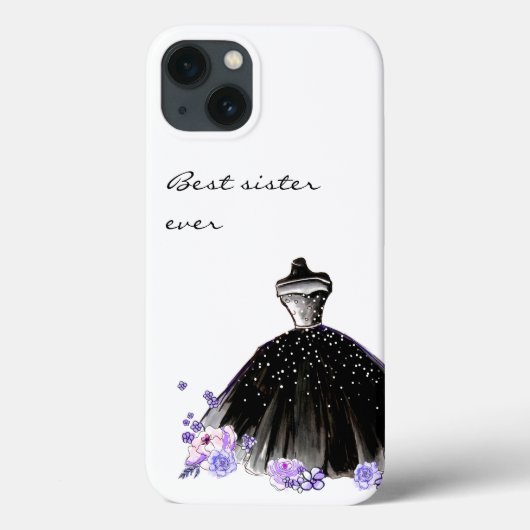 Coques Case-Mate iPhone Elégant Chic Moderne Aquarelle tendance Black Girl (Verso)