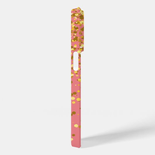 Coques Case-Mate iPhone Elégant Chic Parties scintillant Or rose (Verso / Droite)