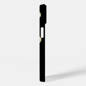 Coques Case-Mate iPhone Élégant Chic Points Noirs Or - Message de Motivati (Verso / Droite)