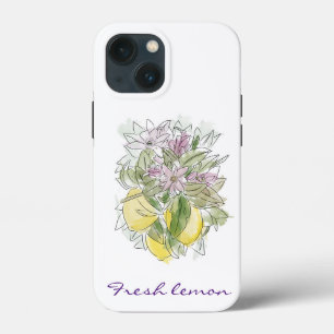 Case-Mate iPhone Case Élégant citrons d'aquarelle moderne et chic