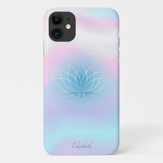 Coques Case-Mate iPhone Élégant classique Lotus Holographique (Dos)