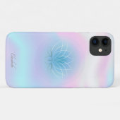 Coques Case-Mate iPhone Élégant classique Lotus Holographique (Dos (Horizontal))