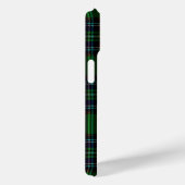 Coques Case-Mate iPhone Élégant classique Vert noir Plaid floral (Verso / Droite)