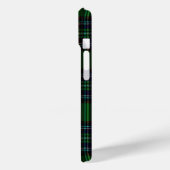Coques Case-Mate iPhone Élégant classique Vert noir Plaid floral (Verso / Gauche)
