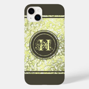 Coque Pour iPhone 14 Plus Élégant Classy Or Phuile foncé Taupe Brown