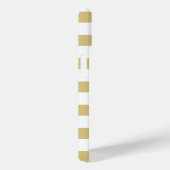 Coques Case-Mate iPhone Élégant Coeur De Glitterie Or Faux Sur Les Rayures (Verso / Droite)