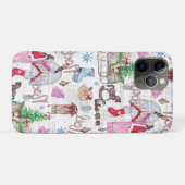 Coques Case-Mate iPhone Élégant conte de fées de Noël (Dos (Horizontal))