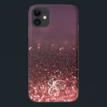 Case-Mate iPhone Case Élégant Cool Rose Parties scintillant or Bokeh Mon<br><div class="desc">Elégant livre de parties scintillant rose en or. Idée cadeau romantique pour elle en toute occasion. Sélectionnez le bouton costume pour modifier le style,  la couleur et la taille de la police.</div>