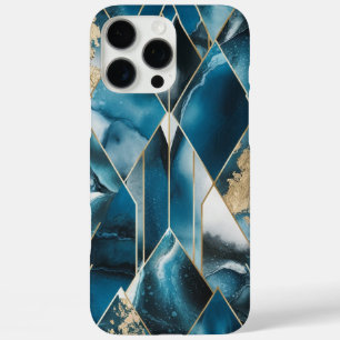 Coques iPhone 16 Pro Max Elegant Copper Boîtier en or sarcelle opulente f