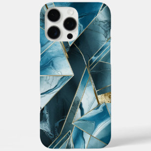 Coques iPhone 16 Pro Max Elegant Copper Boîtier en or sarcelle opulente f