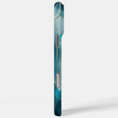 Coques Case-Mate iPhone Elegant Copper | Féminin Or Sarcelle Opulent (Verso / Droite)