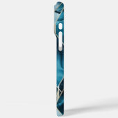 Coques Case-Mate iPhone Elegant Copper | Feminine Opulent Teal Gold (Verso / Gauche)