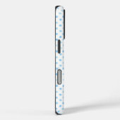 Coques Case-Mate iPhone Élégant coquette bleu arcs toile pointillé monogra (Verso / Droite)