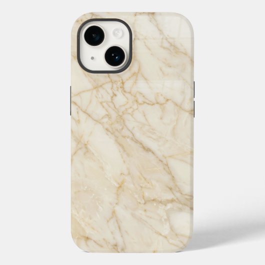 Coques Case-Mate iPhone Elegant Cream and Gold Marble iPhone Case (Verso)