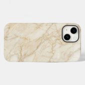 Coques Case-Mate iPhone Elegant Cream and Gold Marble iPhone Case (Verso (horizontal))