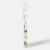 Coques Case-Mate iPhone Elegant Cream Satin Drapery & 3D Cube Phone Case (Verso / Gauche)