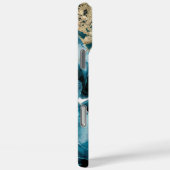 Coques Case-Mate iPhone Élégant cuivre | Feminine Opulent Turquoise Gold C (Verso / Droite)