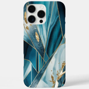 Coques iPhone 16 Pro Max Élégant cuivre Or teal opulent féminin