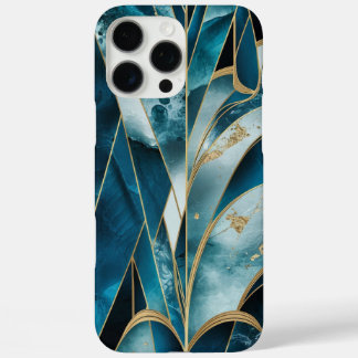 Coques iPhone 16 Pro Max Élégant cuivre | Or Turquoise féminin opulent